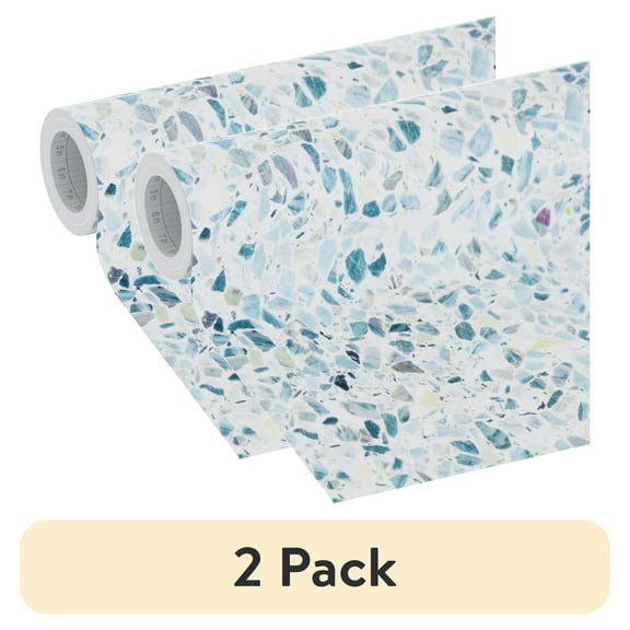 (2 pack) EasyLiner Premium Removable Adhesive Peel & Stick Wallpaper, Sea Glass, 20 in. x 18 ft.