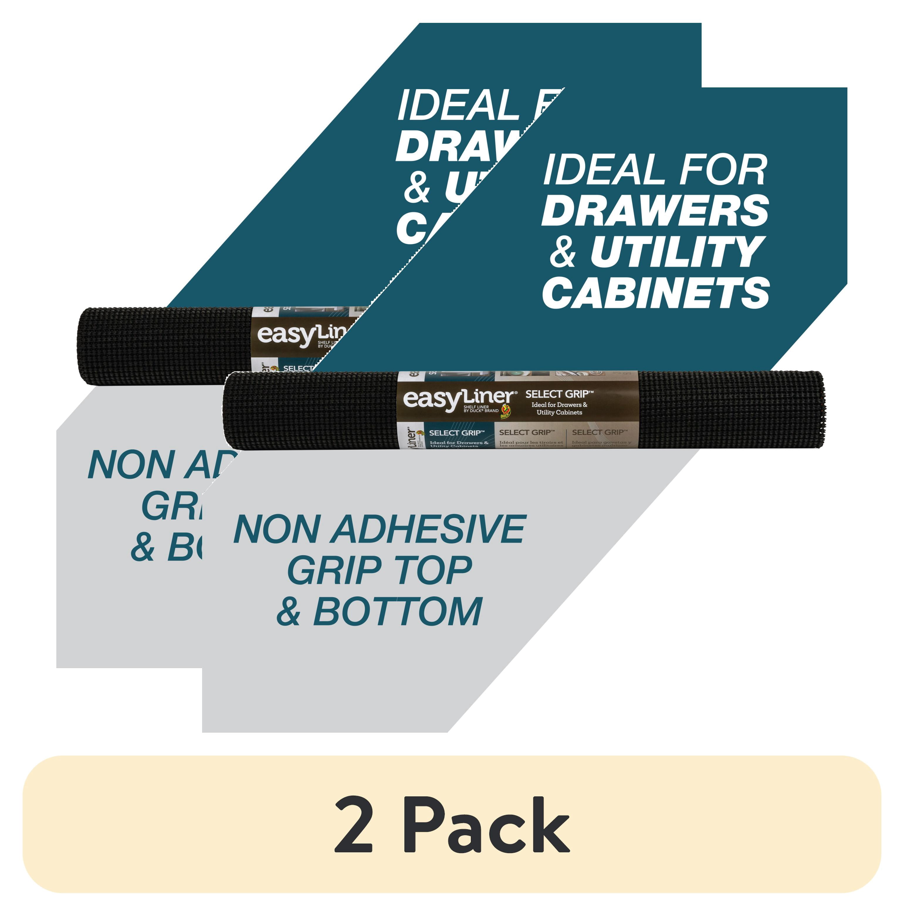 (2 pack) Select Grip EasyLiner Shelf Liner, Black 20" x 6' Roll