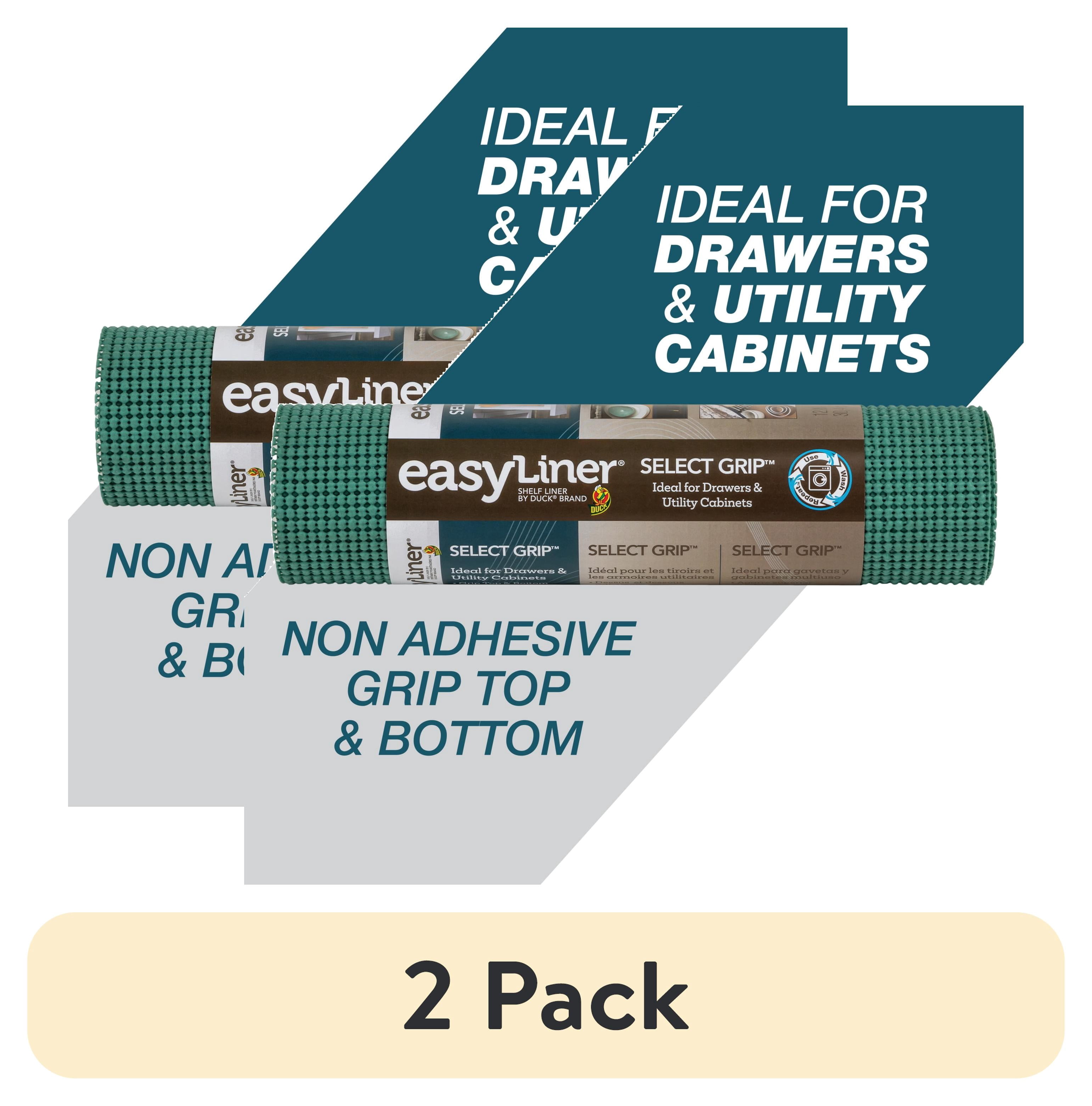(2 pack) Select Grip EasyLiner Shelf Liner, Fern Green 12" x 10' Roll