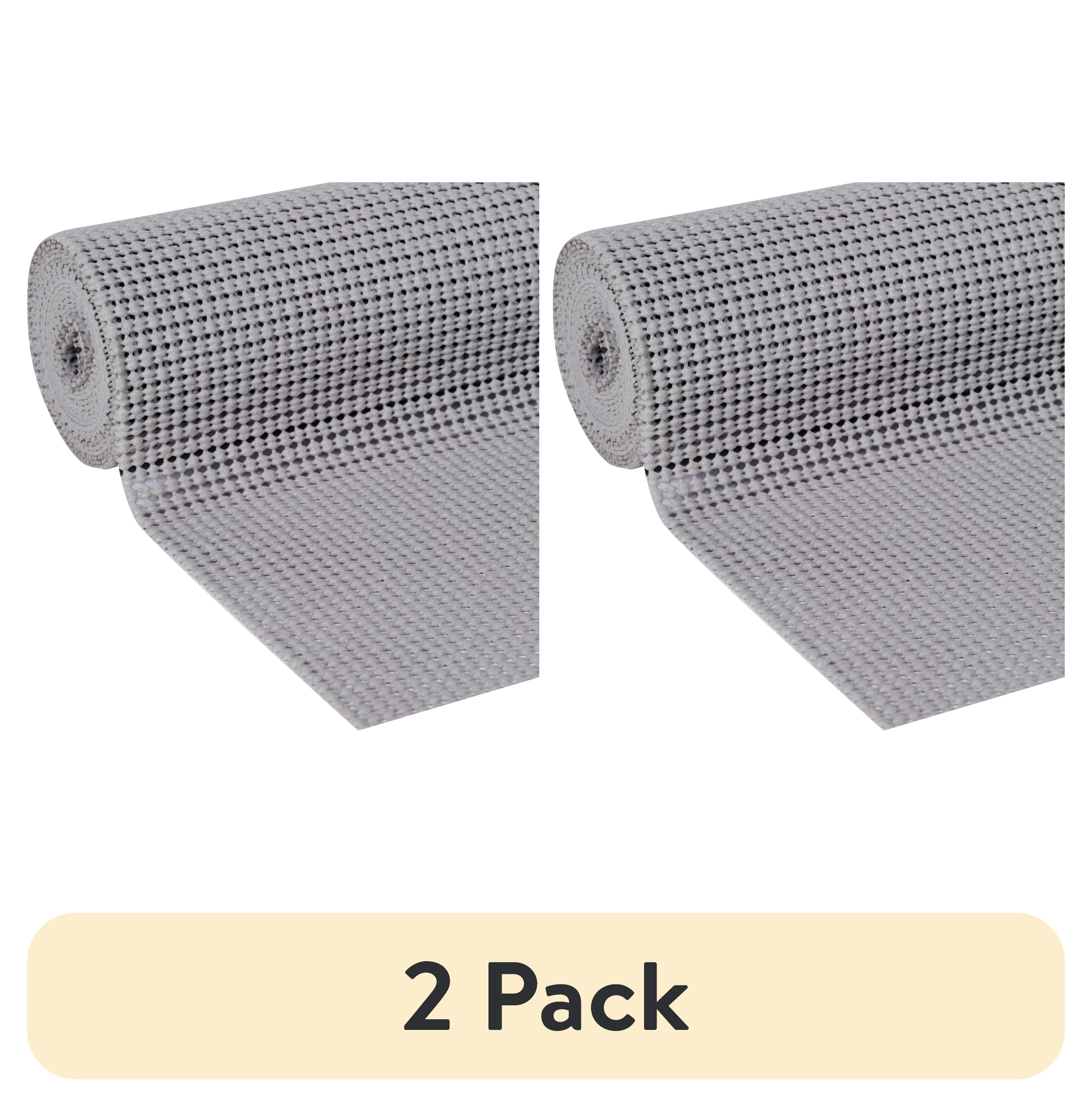 (2 pack) EasyLiner Select Grip Shelf Liner, Light Gray, 12 in. x 10 ft. Roll