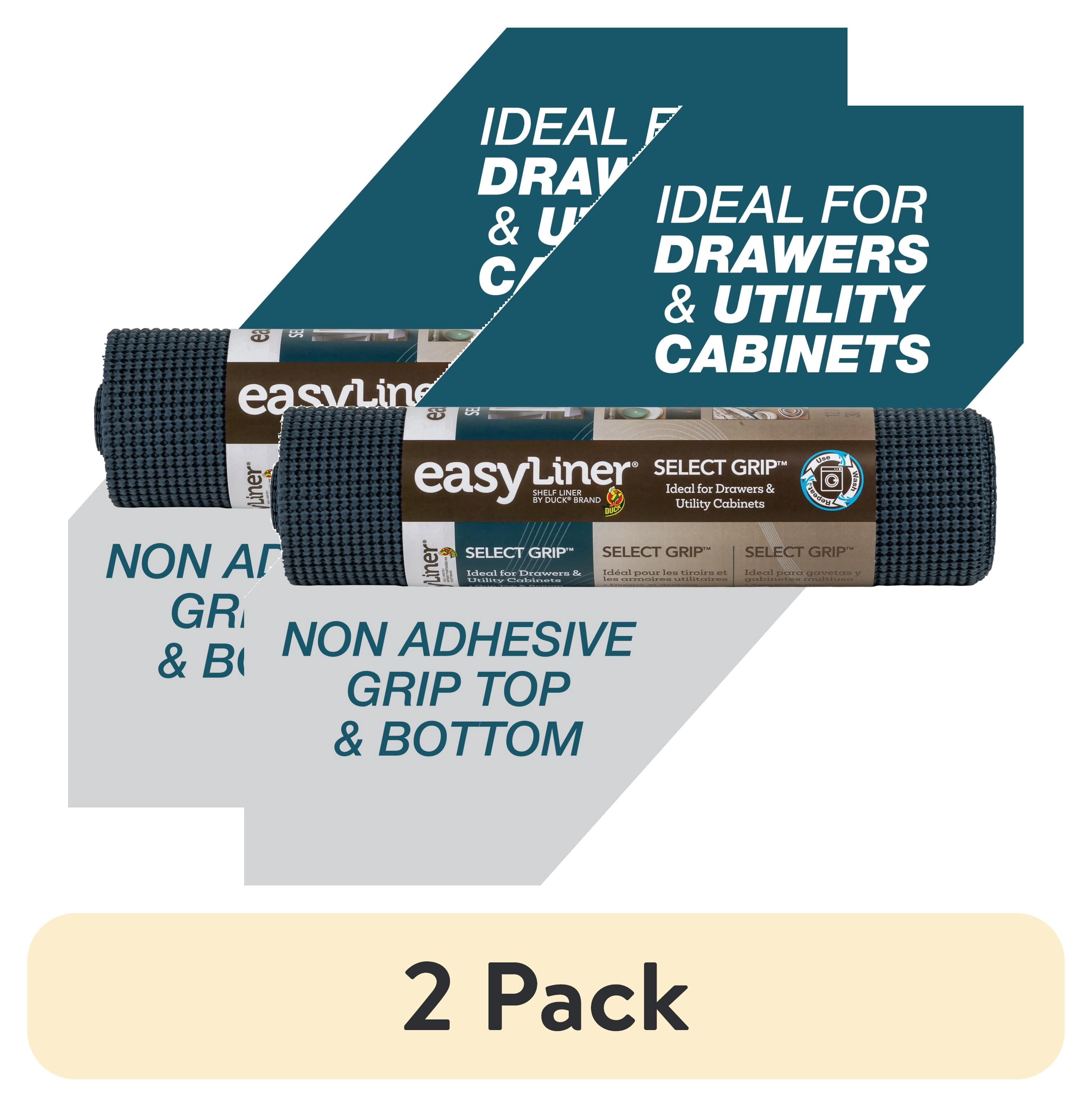 (2 pack) Select Grip EasyLiner Shelf Liner, Navy Blue 12" x 10' 1 Rolls