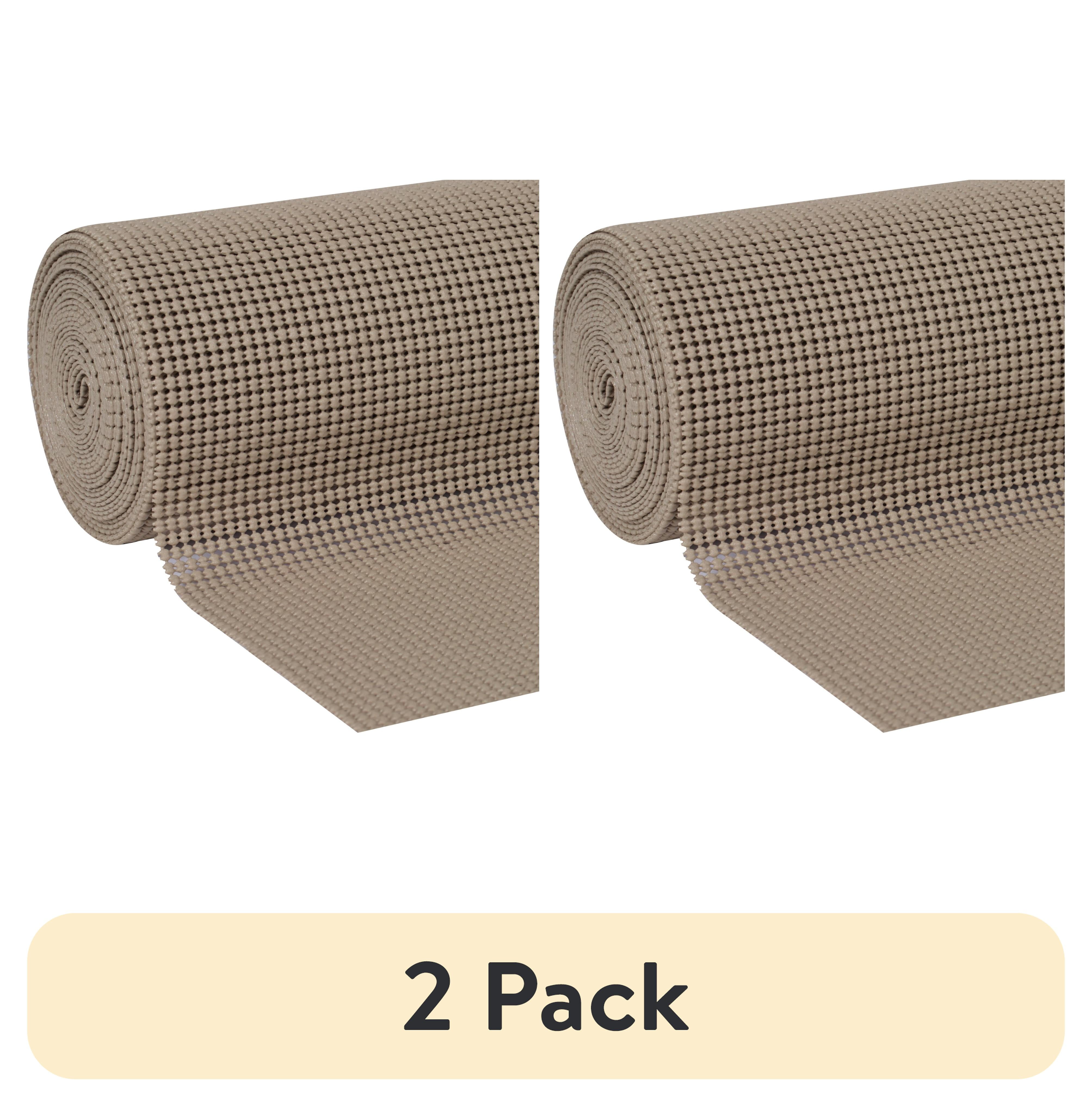 (2 pack) EasyLiner Select Grip Shelf Liner, Taupe, 12 in. x 20 ft. Roll