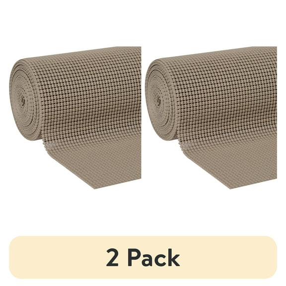 (2 pack) EasyLiner Select Grip Shelf Liner, Taupe, 12 in. x 20 ft. Roll