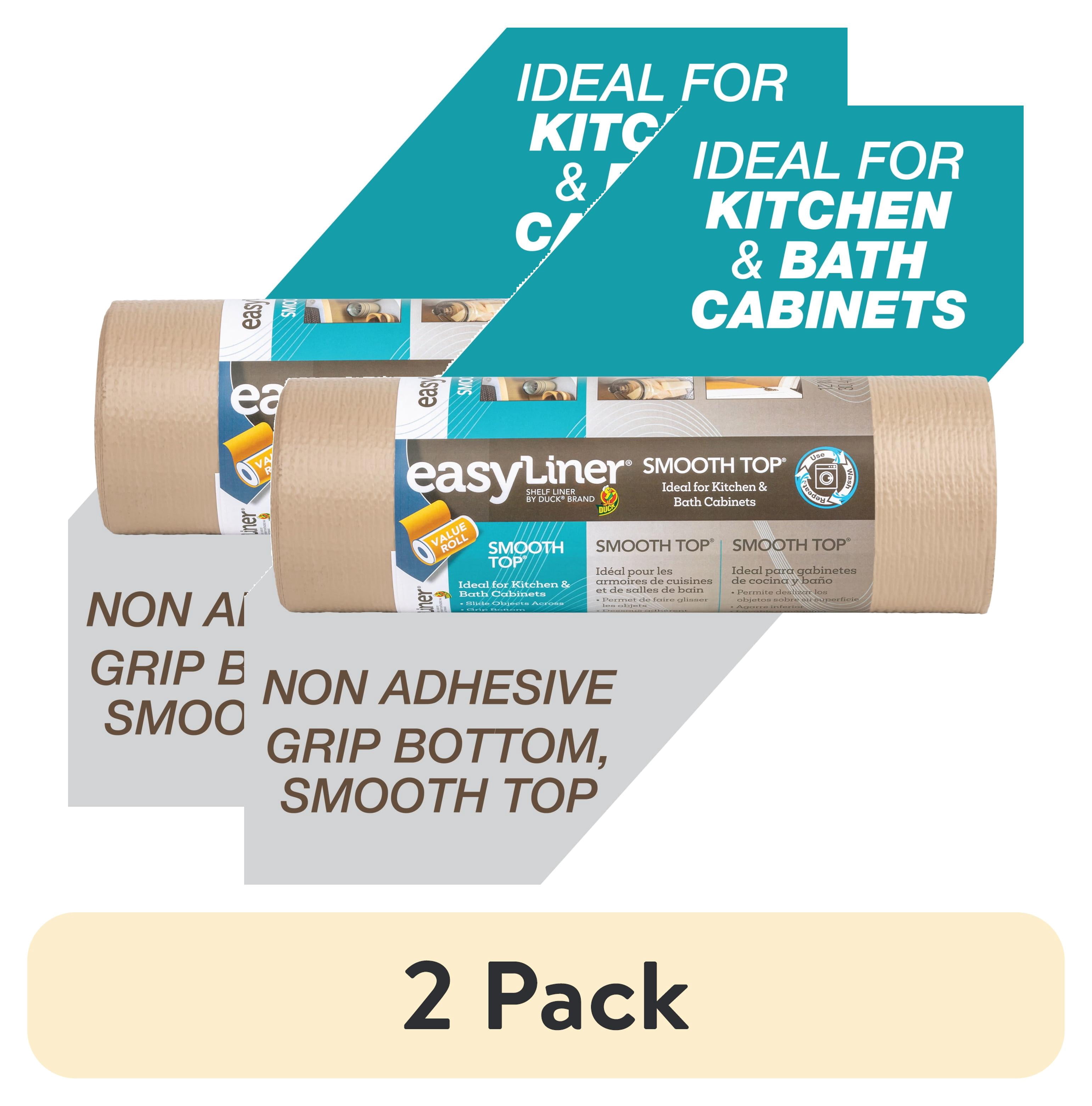 (2 pack) Smooth Top EasyLiner Shelf Liner, Taupe 12" x 30'  1 Rolls