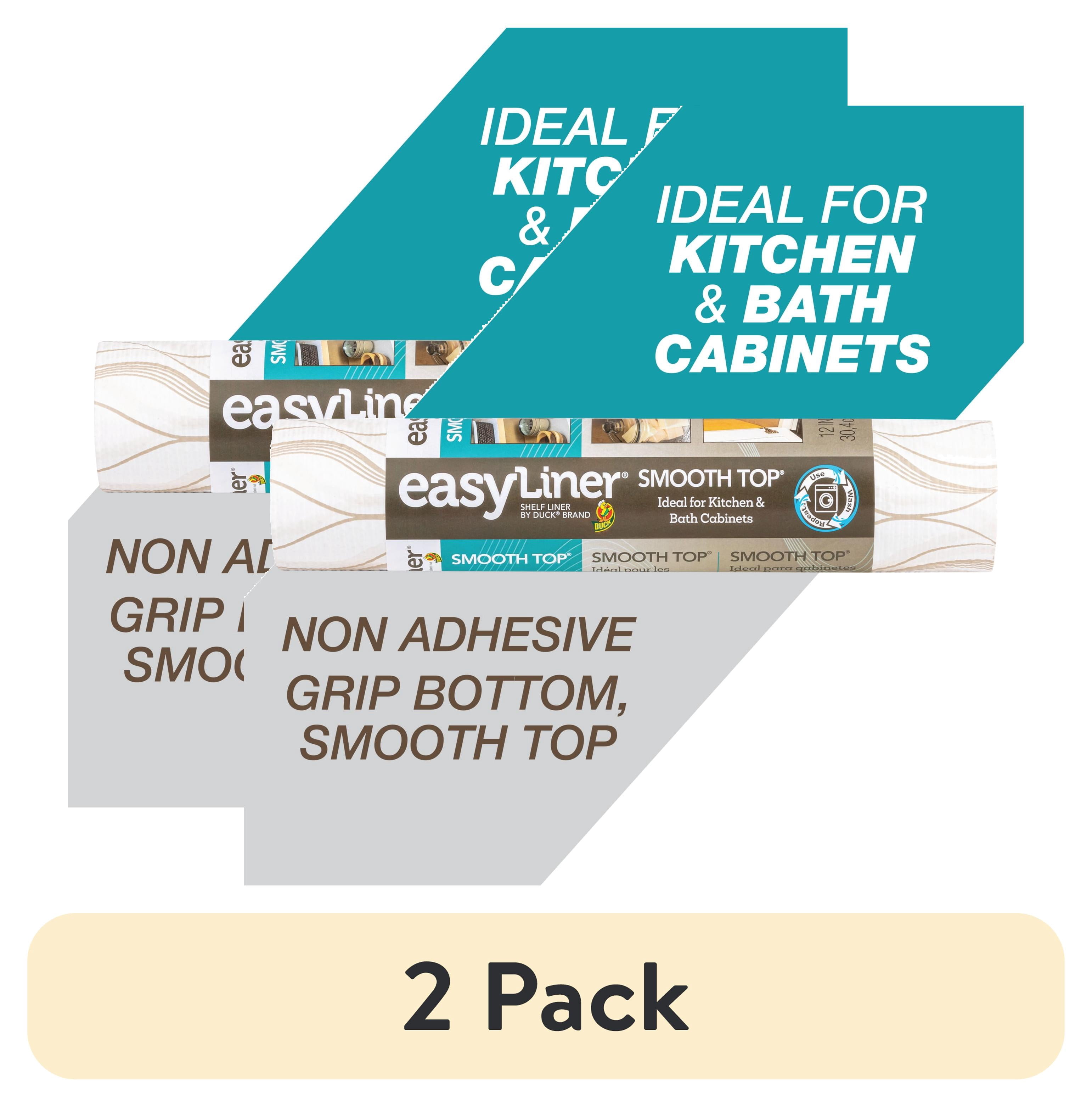 (2 pack) Smooth Top EasyLiner Shelf Liner, Taupe Svelte 12" x 10'  1 Rolls