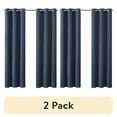 thumbnail image 1 of (2 pack) Eclipse Corte Solid Blackout Curtains, Set of 2, 84 Inch Long Blackout Curtains, 37" W x 84" L, Indigo, 1 of 11