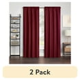 thumbnail image 1 of (2 pack) Eclipse Samara Solid Blackout Single Panel, Oxblood, 42" W x 84" L, 1 of 9
