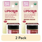 (2 pack) Eco Lips Organic Exfoliating Brown Sugar Lip Scrub 0.25