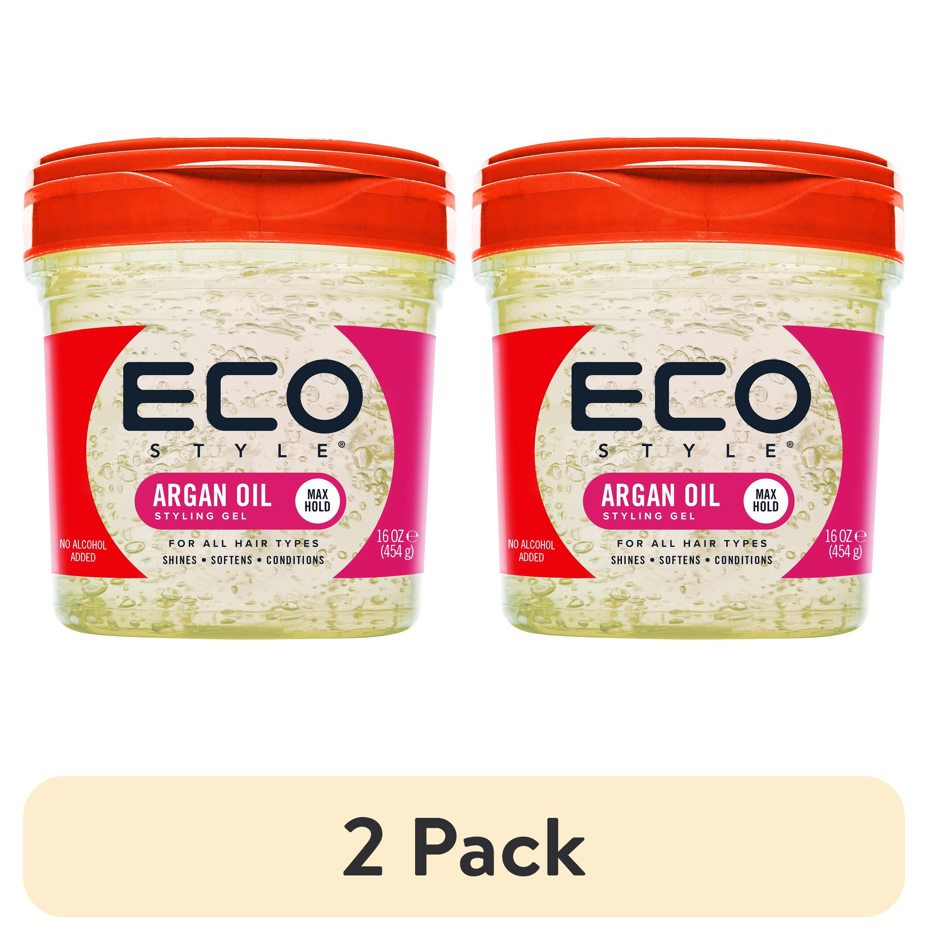 (2 pack) Eco Style Argan Oil Styling Gel, 16 oz