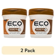 (2 pack) Eco Style Coconut Oil Hair Styling Gel, 16 oz, Moisturizing, Unisex