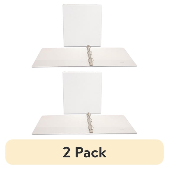 (2 pack) Economy Round Ring View Binder