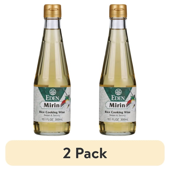 (2 pack) Eden Mirin Rice Cooking Wine, 10.5 FL OZ