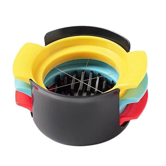 2 pack Egg Slicer Cutter Multi-functional Hard Boiled Egg Wedger, Effortless Kitchen Gadget Tool for Soft Fruits,Strawberries,Salads