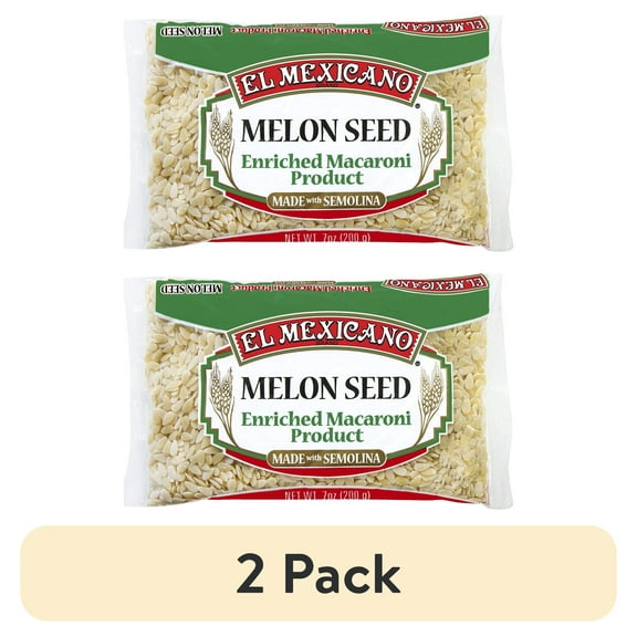 (2 pack) El Mexicano Melon Seed Pasta, 7 oz Bag