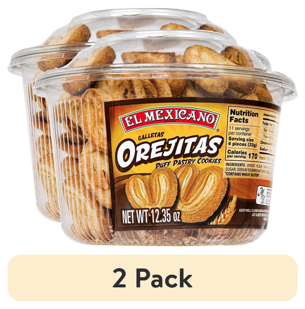 (2 pack) El Mexicano Orejitas, Puff Pastry Cookies, 12.35 oz