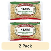(2 pack) El Mexicano Star Pasta, Estrellas, 7 oz Bag