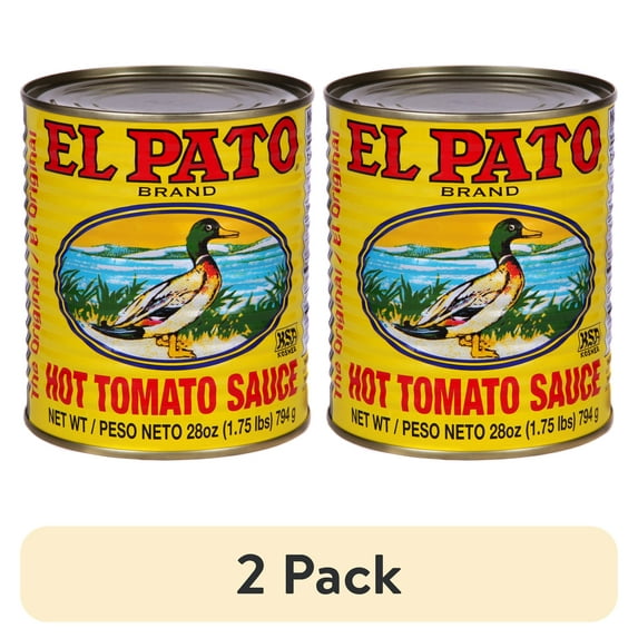 (2 pack) El Pato Mexican Hot Style Tomato Sauce, 28 oz