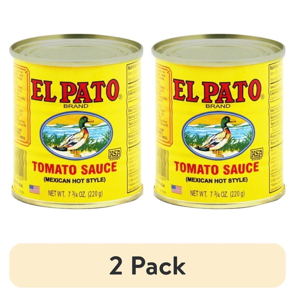 (2 pack) El Pato Mexican Hot Style Tomato Sauce, 7.75 oz