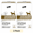 thumbnail image 1 of (2 pack) Elanco Tapeworm Removal Dewormer for Cats, 3 Tablets Praziquantel, 1 of 9