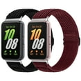 thumbnail image 1 of 2 pack Elastic Bands Compatible with Samsung Galaxy Fit 3, Solo Loop Lightweight Nylon Adjustable Wristbands for Woman Man, 1 of 7