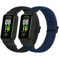 2 pack Elastic Wristbands for Amazfit Band 7, Soft and Breathable Sports Adjustable Replacement Bands for Men Women