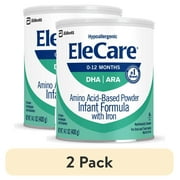 2 pack EleCare Hypoallergenic Amino Acid-Based Powder Infant Formula, 14.1 oz