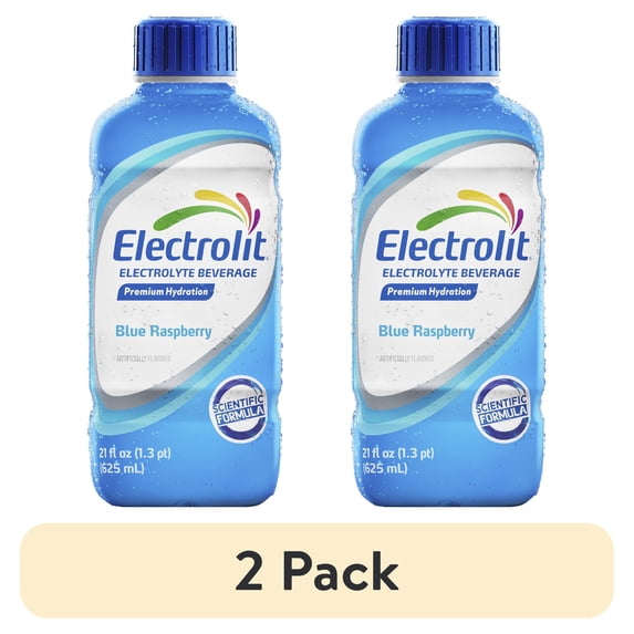 (2 pack) Electrolit Blue Raspberry 21 FL OZ
