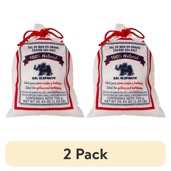 (2 pack) Elefante Coarse Sea Salt, 26.45 oz