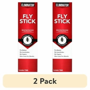 (2 pack) Eliminator Fly Stick Trap for Flies and Other Flying Insects, 1 Pack