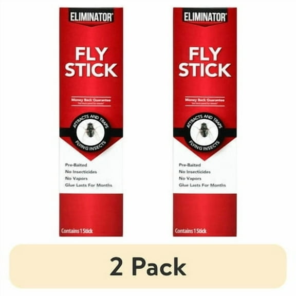 (2 pack) Eliminator 1 Pack Fly Stick Traps for Catching Flies and Other Flying Insects