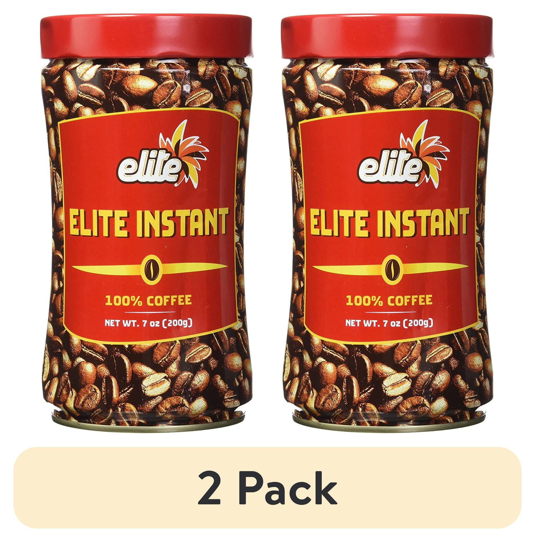 (2 pack) Elite Instant Pure Coffee, 7oz Tin