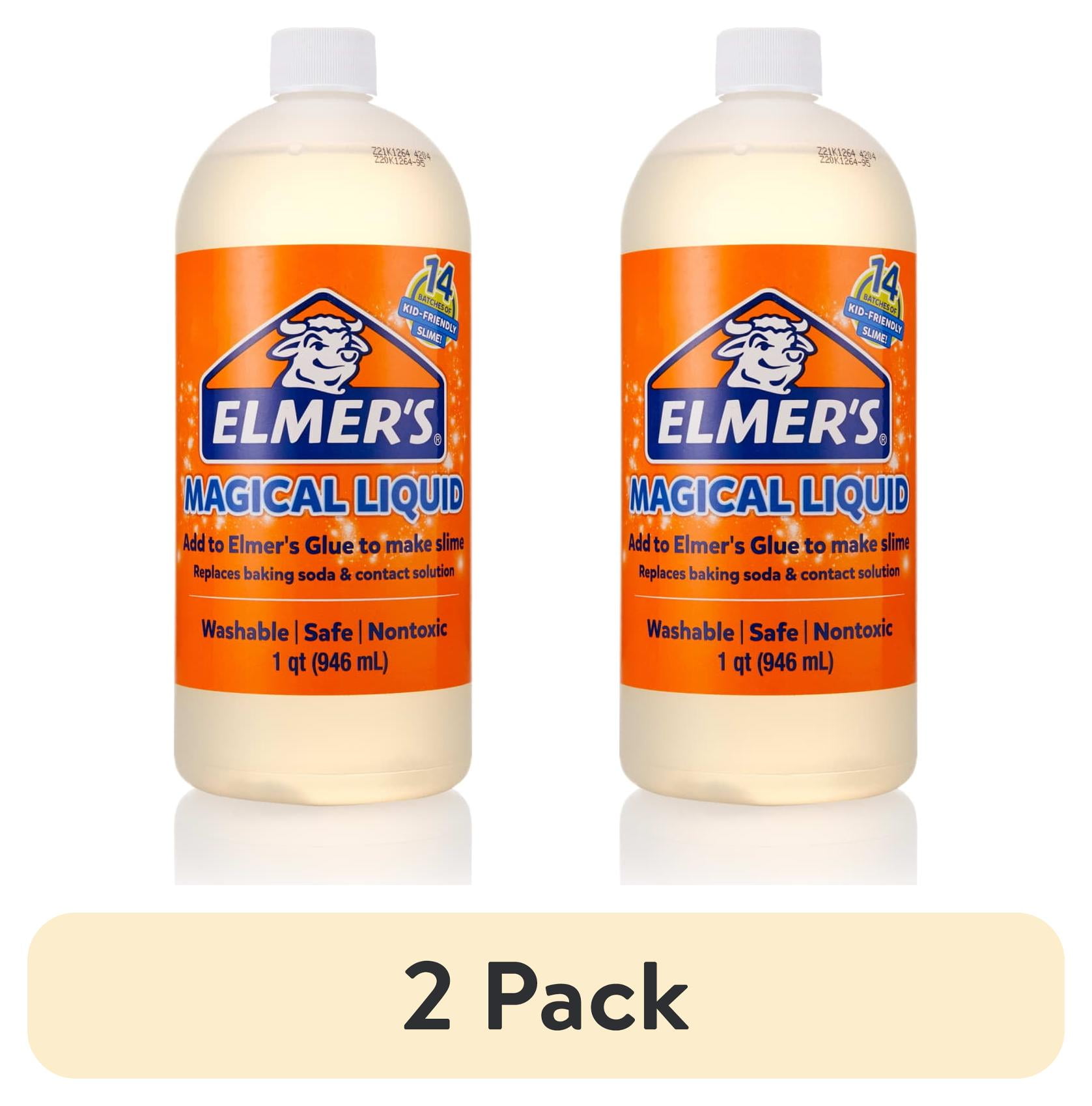 (2 pack) Elmer's Glue Magical Liquid Slime Activator Solution, 32 oz ...