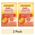 thumbnail image 1 of (2 pack) Emergen-C 1000Mg Vitamin C Powder for Immune Support Super Orange - 10 Count, 1 of 11