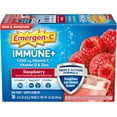 thumbnail image 1 of (2 pack) Emergen-C Immune+ (30 Count, Raspberry Flavor) System Support Dietary Supplement Fizzy Drink Mix With Vitamin D, 1000mg Vitamin C plus Antioxidants & Electrolytes, 0.32 Ounce Packets, 1 of 6