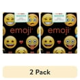 thumbnail image 1 of (2 pack) Emoji 18" x 21" Cotton Emoji Emotions Precut Sewing & Craft Fabric, Black, 1 of 8