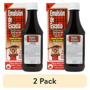 (2 pack) Emulsion de Escocia Cod Liver Oil Multivitamin Supplement, Cherry Flavor, for The Whole Family, 6.5 fl oz