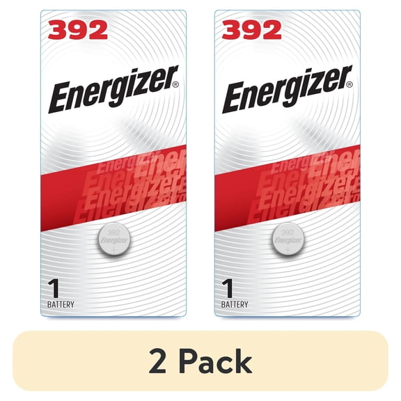 (2 pack) Energizer 392 Silver Oxide Button Battery, 1 Pack, Long-lasting Power