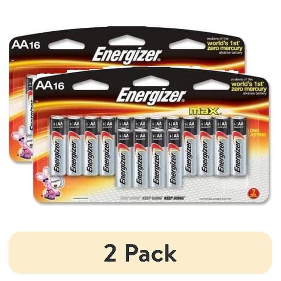 Energizer AA Batteries (24 Count), Double A Max Alkaline Battery (Pack of 12)