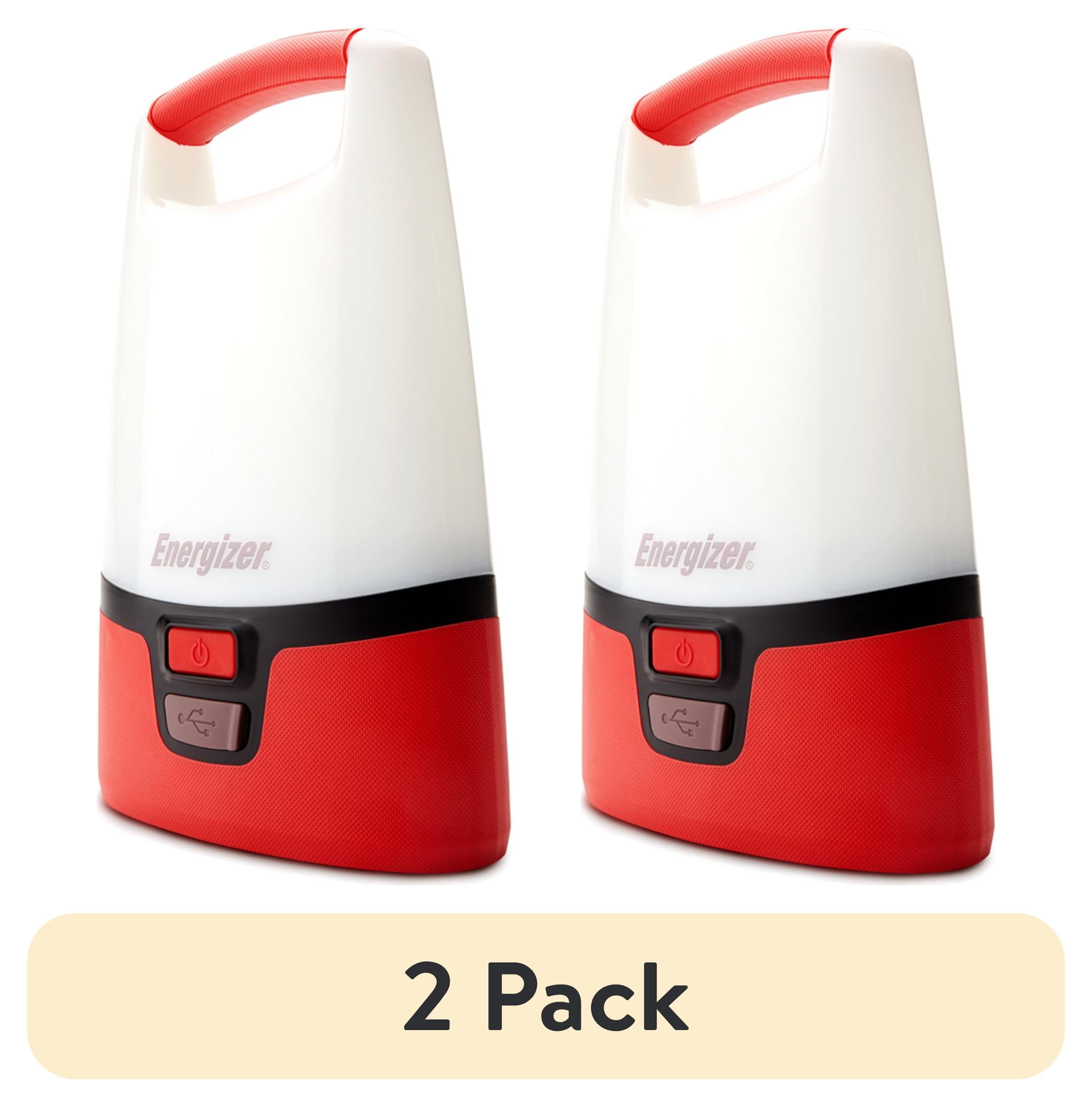 (2 pack) Energizer Vision LED Lantern Light, Bright 1200 Lumens, USB Port Power Out for Charging Devices, Portable for Camping, Power Outages and Emergency Use