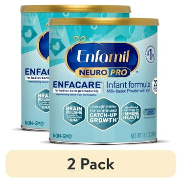 (2 pack) Enfamil NeuroPro EnfaCare Premature Discharge Powder Baby Formula, 13.6 oz Can