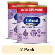 2 pack Enfamil NeuroPro Gentlease Baby Formula for Easing Fussiness, Gas, Spit-up in 24 Hrs, 35.3 Oz XL Value Can