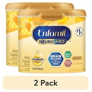 2 pack Enfamil NeuroPro Baby Formula, Brain Building Duo DHA & MFGM, Infant Formula Powder 20.7 oz