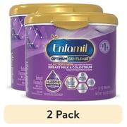 2 pack Enfamil Optimum Enspire Gentlease Powder Baby Formula, Our Closest to Breast Milk 19.5 oz Tub
