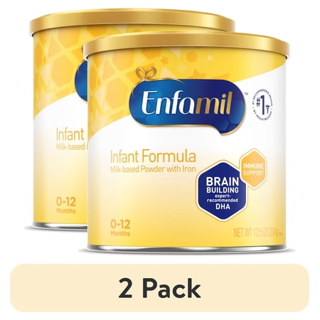 (2 pack) Enfamil Infant Powder Baby Formula with Iron 12.5 oz Can