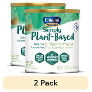 (2 pack) Enfamil ProSobee Plant-Based Powder Baby Formula, Dairy Free, Lactose Free, 12.9 oz Can