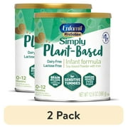 2 pack Enfamil ProSobee Plant-Based Powder Baby Formula, Dairy Free, Lactose Free, 12.9 oz Can