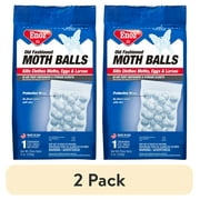 2 pack Enoz Old Fashioned Moth Balls, Naphthalene Balls, Single-Use Packet, 8 oz