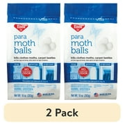 (2 pack) Enoz Para Moth Balls, Moth Killer for Clothes Moths and Carpet Beetles, 10 oz Bag