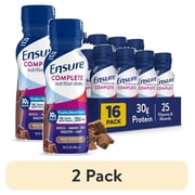 2 pack Ensure COMPLETE Nutrition Shake, 30g Protein, Milk Chocolate, 10 fl oz 16 Pack