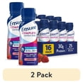 thumbnail image 1 of (2 pack) Ensure COMPLETE Nutrition Shake, 30g Protein, Strawberry, 10 fl oz—16 Pack, 1 of 16